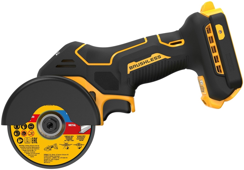 DeWALT DCS438N-XJ 18V XR 76mm Cordless Angle Grinder