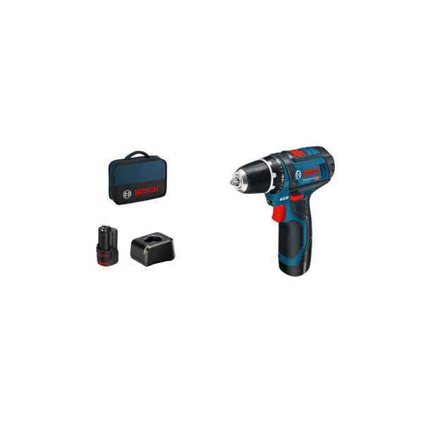 [C4-REF00096] Perceuse visseuse Bosch GSR 12V 15  Professional 2 Batterie, chargeur 060186810F