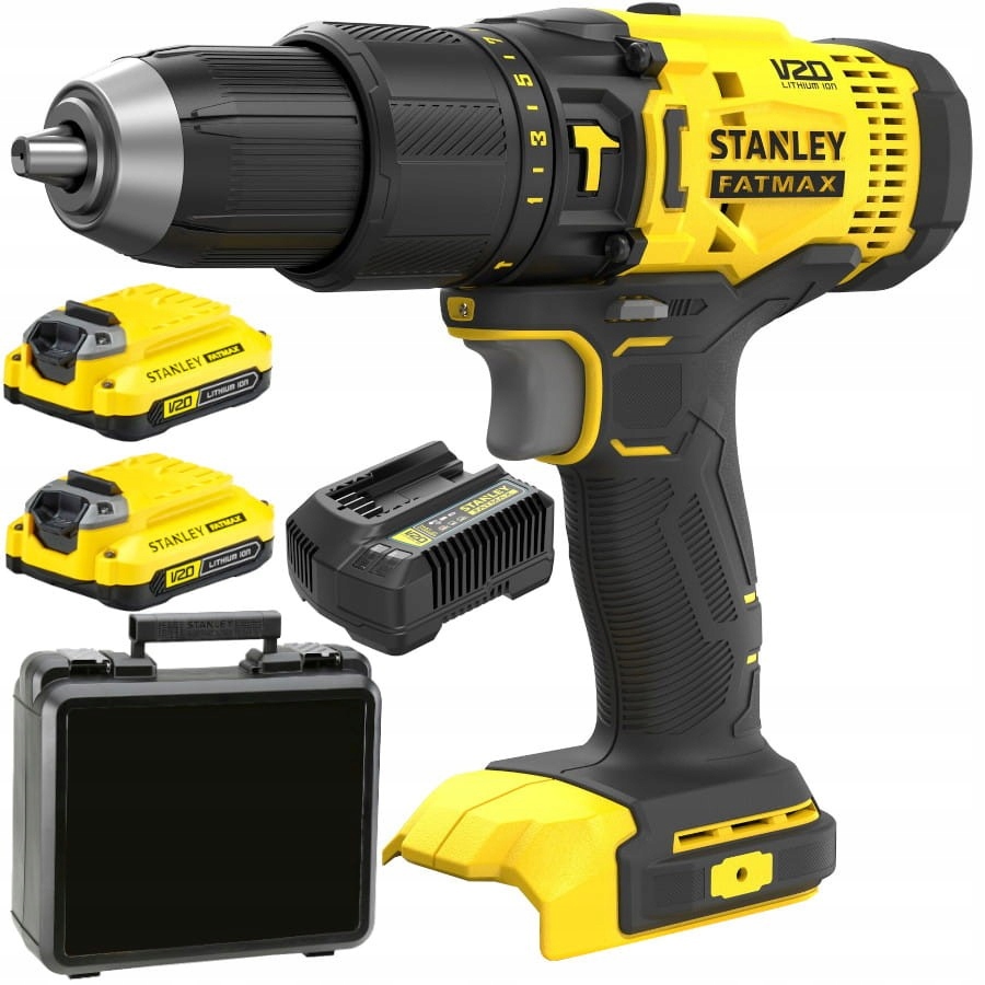 Perceuse visseuse STANLEY V20-18V-2x 2Ah SFMCD711