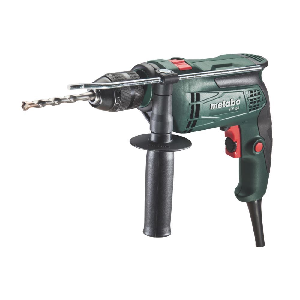 [K2-REF00131] Perceuse à percussion Metabo SBE 650 - 650 W - Clé de mandrin 13 mm - 9 N·m (600671510)