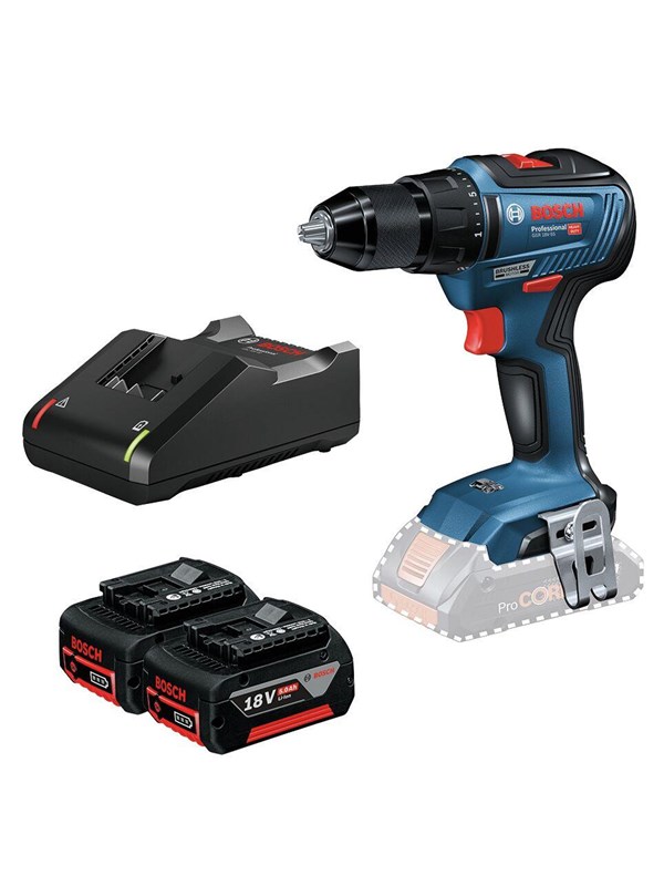 [E1-REF00011] Bosch GSR 18V-55 2 Batteries 5AH + L-CASE