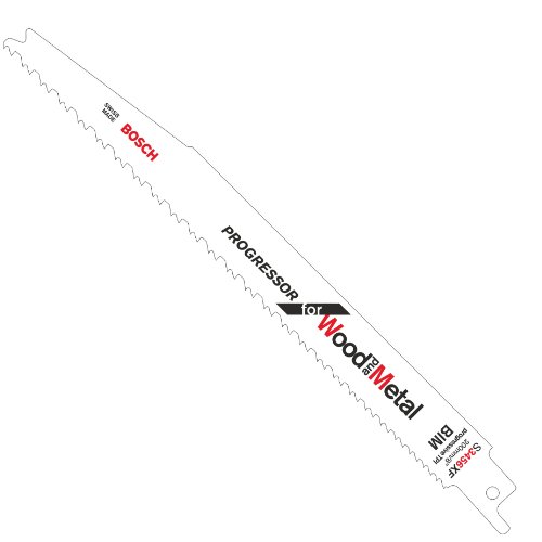 [K5-REF00178] Pack de 5 Lames de scie sabre Bosch S3456XF Progressor pour la coupe du bois et du métal (2608654406)
