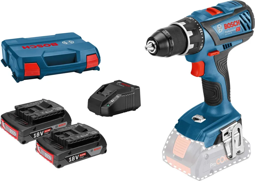 [D3-REF00691] Perceuse visseuse gsr 18v-28 2 batteries 2,0ah gal1820 l-case - BOSCH | 0 601 9H4 109