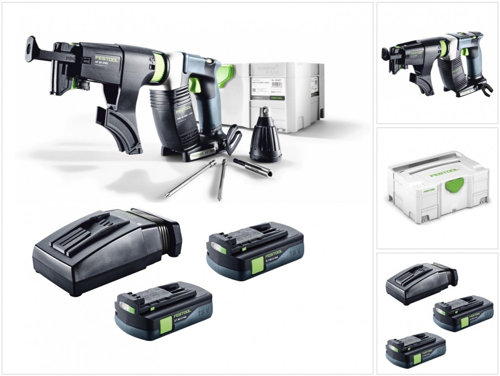 [E3-REF00068] Perceuse plaquiste Festool DWC 18-2500 Li 3,1 Compact + 2 batterie, chargeur (FIN DE SERIE MODEL D'EXPO)